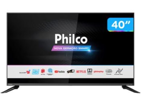 Smart TV DLED 40” Philco PTV40G60SNBL - Wi-Fi 3 HDMI 2 USB - Magazine Ofertaesperta