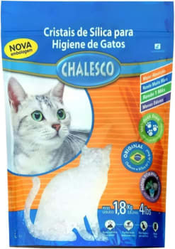 Areia Higiênica com Cristais de Sílica para Gatos, Chalesco, 1,8kg