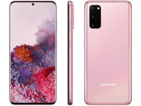 Smartphone Samsung Galaxy S20 128GB Cloud Pink 4G - Octa-Core 8GB RAM 6,2” Câm. Tripla + Selfie 10MP - Magazine Ofertaesperta