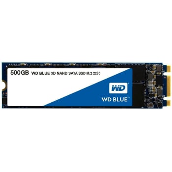 SSD WD Blue M.2 2280 500GB Leituras: 560MB/s e Gravações: 530MB/s - WDS500G2B0B