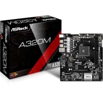 Placa Mãe AsRock A520M-HVS (AM4/DDR4/HDMI/VGA/M.2/USB3.2)