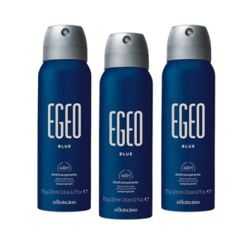 Combo Egeo Blue: 3 Desodorantes Antitranspirantes Aerosol