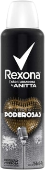 2 Unidades Desodorante Antitranspirante Aerosol Rexona Show das Poderosas By Anitta - 150Ml Cada