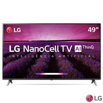 Smart TV 4K LG LED 49” com NanoCell AI, 4K HDR, Dolby Atmos®, WebOS 4.5 e Wi-Fi - 49SM8000PSA