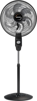 Ventilador Mallory Coluna Eolo Preto Grafite 40cm 220V