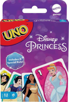 UNO, Jogo De Cartas Disney Princesa Para Crianças A Partir De 7 Anos