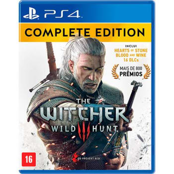 Game - The Witcher III Wild Hunt: Edição Completa - PS4
