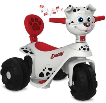 Scooter Doggy Eletrica 6V - Bandeirante (Branco)