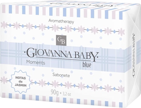 6 unidades Sabonete em Barra Uso Diário 90 G Blue - Giovanna Baby