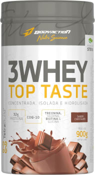 3 Whey Top Taste 900g Sabor Chocolate Bodyaction