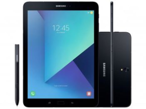 Tablet Samsung Galaxy Tab S3 T825 com Caneta 32GB - 9,7” 4G Android 7.0 Quad Core 13MP Gravação 4K -  Preto