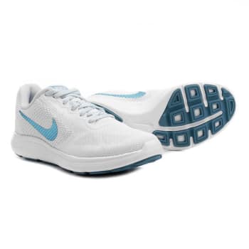 Tênis Nike Revolution 3 Feminino -Branco+Azul Claro