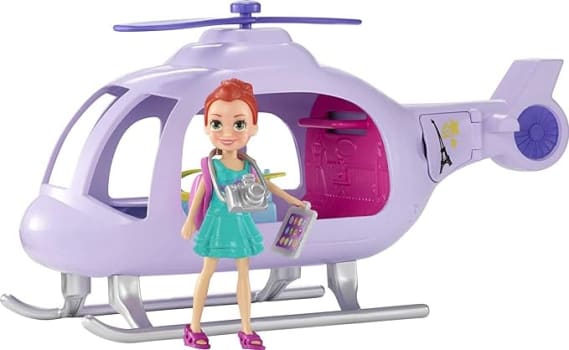 Polly Pocket! Helicóptero de Férias da Polly, Mattel