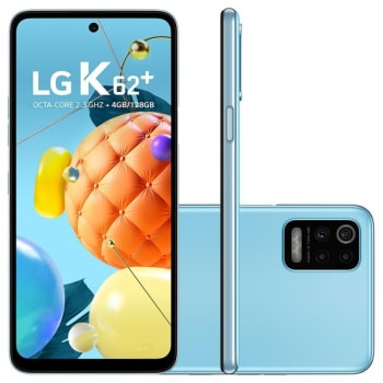 Smartphone LG K62 Plus 128GB, 48MP Tela 6.5" Azul - LM-K525BMW 