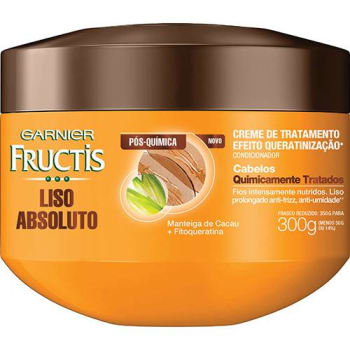 Creme de Tratamento Liso Absoluto Pós-Química 300ml - Garnier Fructis