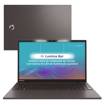 Notebook Positivo Vision I15 Lumina Bar I516512AI-15 Intel CORE I5 16GB 512 GB SSD Tela 15.6 Polegadas Linux Cinza