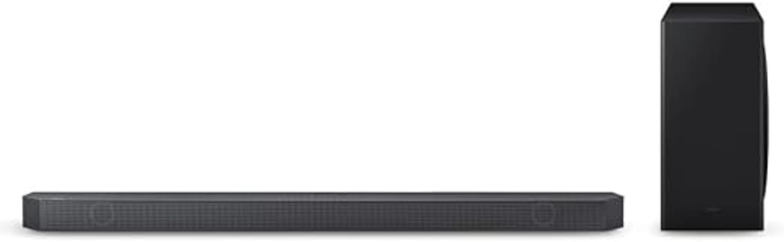 Soundbar Samsung HW-Q800C, com 5.1.2 canais, Bluetooth, Subwoofer sem fio, Dolby Atmos e Acoustic Beam.