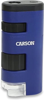 Microscópio De Bolso MM-450 Carson Com Led E Ampliação 20x A 60x - Azul