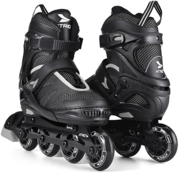 Patins Preto/cinza Inline Regulável Atrio Es309