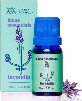 Divina Fórmula - Óleo Essencial 100% Puro - Aromaterapia, Essenciais- Massagem, Óleos de Banho, Difusor -Vegano, Cruelty Free (Lavandin, 1 x 10 ml)