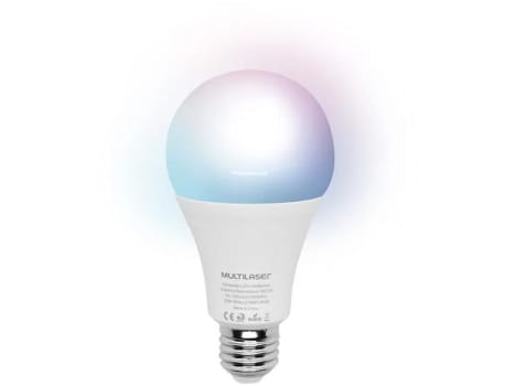 Lâmpada Inteligente Multilaser E27 RGB - Dimerizável 10W Wi-Fi compatível com Alexa - Magazine Ofertaesperta