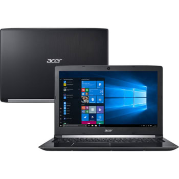 Notebook Acer Aspire A515-51-37LG 8ª Intel Core I3 4GB 1TB LED 15,6" W10 PRO Preto