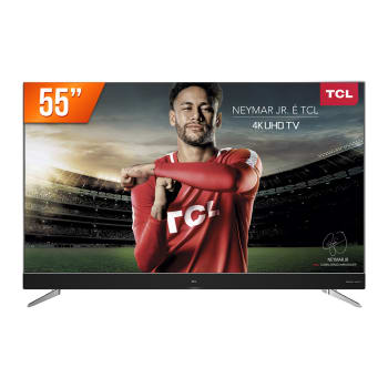 Smart TV LED 55'' Ultra HD TCL 4K 55C2US HDMI USB Android TV WiFi Integrado Conversor Digital