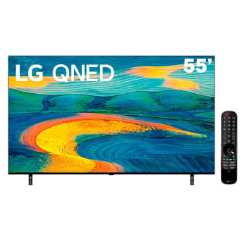 Smart TV LG 55'' 4K UHD 4 HDMI 2 USB Bluetooth FreeSync Premium ThinQ AI Google Assistente Alexa - 55QNED7SSQA