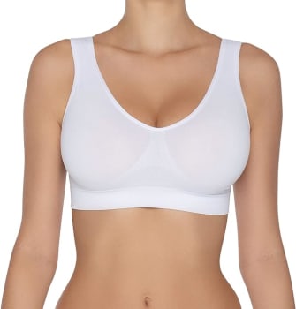 Top Hanes Alças Largas Feminino, Tamanho P e M (Branco)