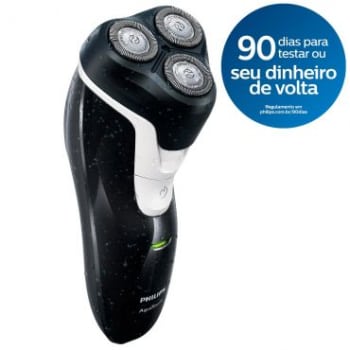 Barbeador Philips Aquatouch AT610 - Garante o Barbear Seguro e Refrescante, Seco e Molhado, Uso com ou sem Fio