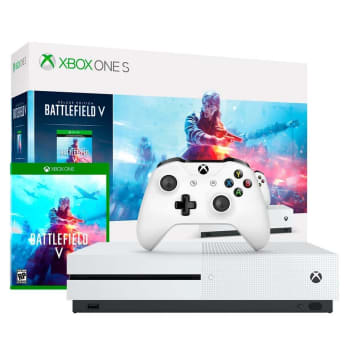 Console Xbox One S 1TB Branco - Microsoft + Jogo Battlefield V