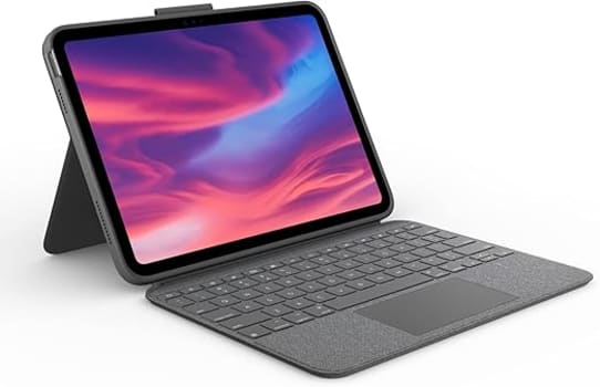 Capa com Teclado Combo Touch para iPad 10ª Ger Com Teclado Retroiluminado Destacável com Suporte Trackpad Preciso e Te