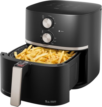 WAP Fritadeira Elétrica Air Fryer GRAND FAMILY 5,2 Litros, Temperatura Ajustável, Revestimento Antiaderente, 1500W 220V