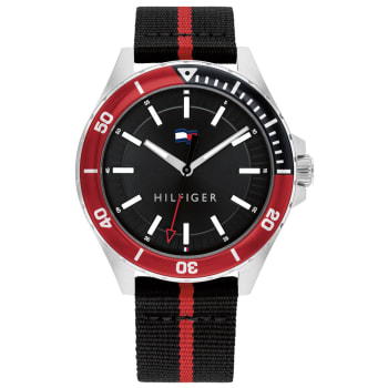 Relógio Tommy Hilfiger Masculino Borracha Preto 1792010