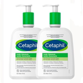 Kit 2 Cetaphil Loção Hidratante Galderma para Pele Normal a Seca 473ml - Magazine Ofertaesperta