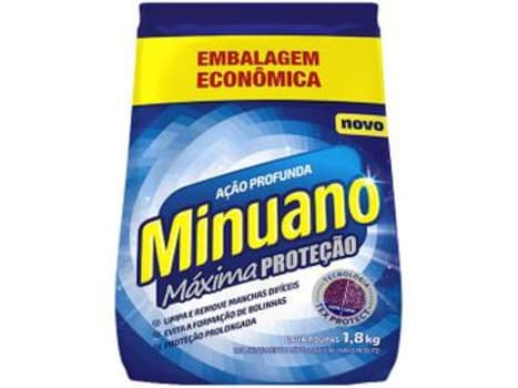 Sabão em Pó Minuano Máxima Proteção - Ação Profunda 1,8kg - Magazine Ofertaesperta