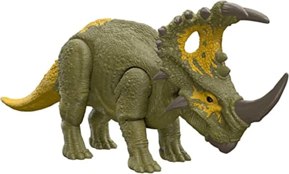Jurassic World Dinossauro de brinquedo Sinoceratops Ruge, HDX43, Multicor  em Promoção no Oferta Esperta
