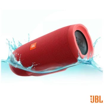 Caixa Acústica Bluetooth JBL à Prova d'Água Vermelho - CHARGE 3 - JBLCHARGE3VRM_PRD