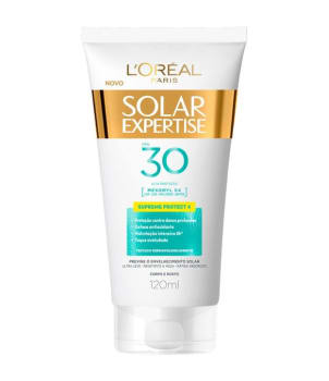 PROTETOR SOLAR CORPORAL LORÉAL 120 ml- SOLARES EXPERTISE SUPREME PROTECT 4 FPS 30