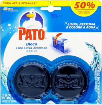 Pato Desodorizador Sanitário Caixa Acoplada Marine 40g com 2 unidades