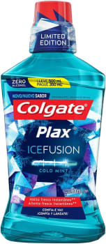 2 Unidades — Enxaguante Bucal Colgate Plax Ice Fusion Cold Mint Promo Leve 500 Pague 300Ml