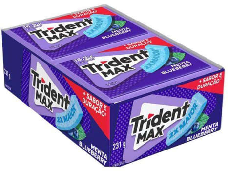 Chiclete Trident Max Menta Blueberry - Display com 14 Unidades de 16,5g - Chicletes e Gomas - Magazine {{route.pmdStoreName}}Logo LuLogo Magalu