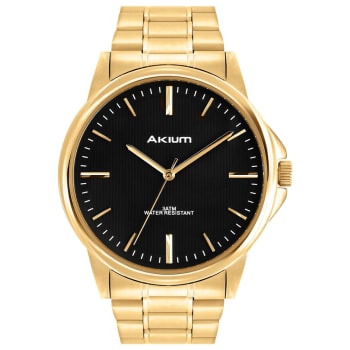 Relógio Akium Masculino Aço Dourado - TMG7088N1C