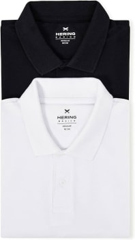 Kit Com 2 Camisas Polo Básicas Masculinas Em Piquet