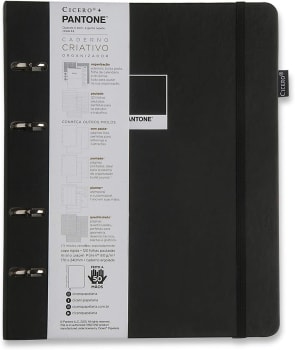 Caderno Criativo Argolado Pantone, Cicero, 120 Fls, Papel Pólen 80g/m², Tamanho Grande (17x24)