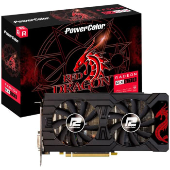 Placa de Vídeo PowerColor Red Dragon AMD Radeon RX 570 4GB, GDDR5 - AXRX 570 4GBD5-3DHDV2/OC
