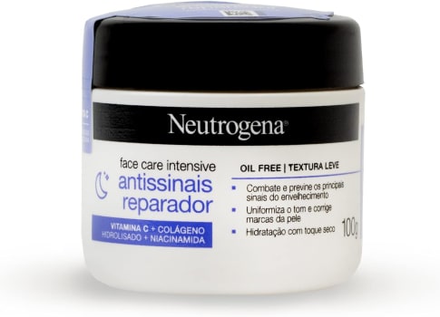 Neutrogena Hidratante Facial Antissinais Reparado Face Care Intensive 100g