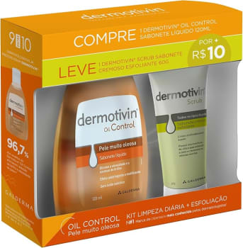 Pack Dermotivin Control 120ml Pague R$10,00 Dermotivin Scrub