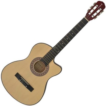 Violão Acústico Auburn Aubvo622MS Cutaway 6 Cordas Aço Natural - Magazine Ofertaesperta