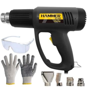 Soprador Térmico 1700w Gysp2000 Hammer + Luva + Óculos - Magazine Ofertaesperta